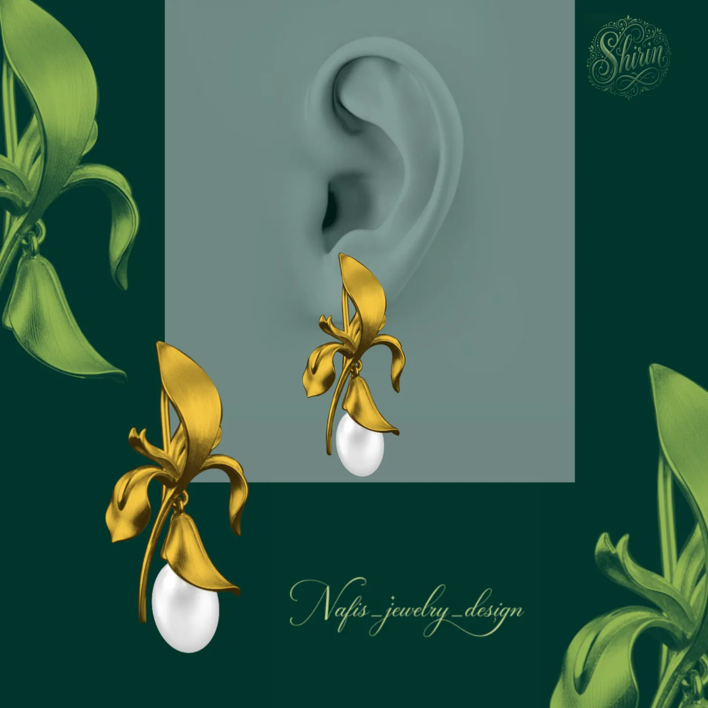 Earrings design No. 69 by Shirin